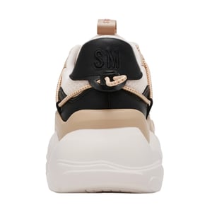 Steve Madden Dames Spectator Veterschoenen Chunky Platform Trainers (Zwart Zilver)