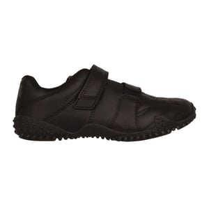 Lonsdale Kinderen Fulham Leren Sneakers (Zwart)