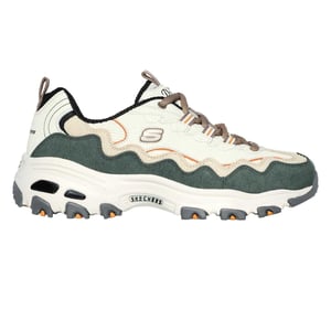Skechers DLites Classic-sportschoenen voor kinderen (Uit Wit/Groen)