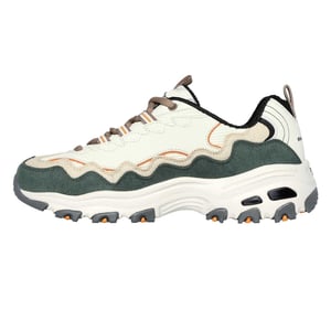 Skechers DLites Classic-sportschoenen voor kinderen (Uit Wit/Groen)