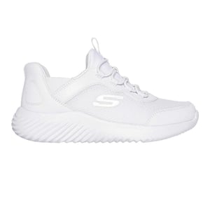 Skechers Bounder Brisk Burst Mesh instapschoenen voor kinderen (Wit)