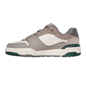 Skechers SKX-228 lage sneakers met suède inzetstukken voor kinderen (Taupe)