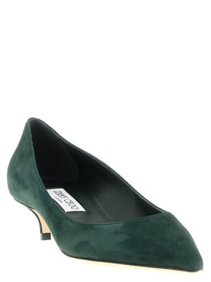 Jimmy Choo Bicolor Leren Middenhak Pumps