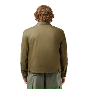 Lacoste Bomberjack met logo voor heren (Groen)