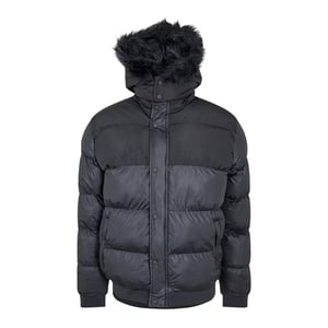 Criminal Damage Parka met afneembare capuchon voor heren (Zwart)