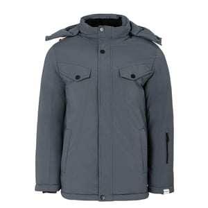 Lee Cooper Heren Pufferjas met capuchon (Grijs)
