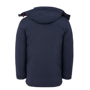 Lee Cooper Heren Pufferjas met capuchon (Marine)