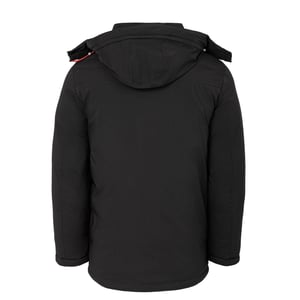 Lee Cooper Heren Pufferjas met capuchon (Zwart)