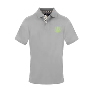 Aquascutum Heren Logo Katoenen Polo Shirt (Grijs)