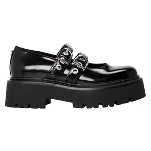 Steve Madden Leren muiltjes voor dames van Overt Action (Zwart)