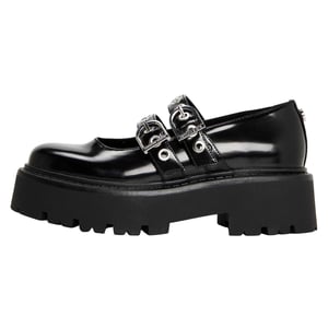Steve Madden Leren muiltjes voor dames van Overt Action (Zwart)