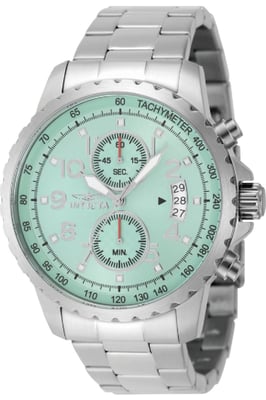 Invicta Specialty 69790 Herenhorloge - Quartz Uurwerk - Staal met Blauwe Wijzerplaat - 47 mm
