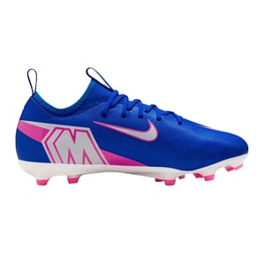 Nike Mercurial voetbalschoenen voor kinderen (firm ground) (Blauw/Wit/Roze)