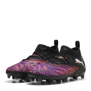 Puma Future 8 Ultimate Match voetbalschoenen voor kinderen (kunstgras) (Zwart/Paars)