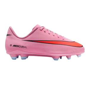 Nike Vapor voetbalschoenen voor kinderen met stevige zool (Roze/Zwart)