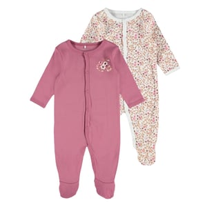Name It Slaappakje voor baby’s met ronde hals en lange mouwen (set van 2) (Rose)