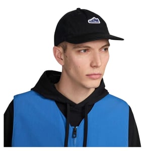 Nike Unisex baseballpet voor volwassenen met geborduurde ‘Dunk’-patch (Zwart)