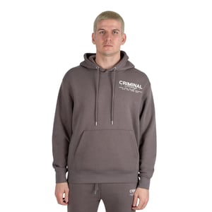 Criminal Damage Heren City Hoodie (Staalgrijs)