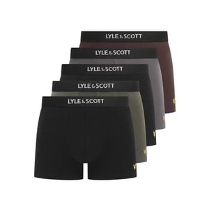 Lyle & Scott Heren Henrick Katoenen Boxershorts (5-pack) (Multikleur)