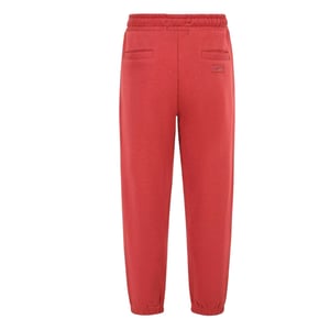 Blank Essentials Joggingbroek voor heren met gebogen logo (Kruiden Rood)