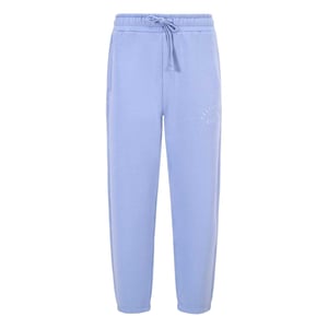 Blank Essentials Joggingbroek voor heren met gebogen logo (Blauw)