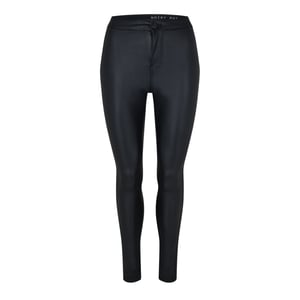 Noisy May Gecoate broek met hoge taille voor dames (Zwart)