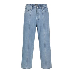 Jack And Jones Herenjeans van denim met een relaxte pasvorm en wijde pijpen (Blauwe Denim)