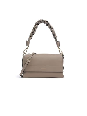 Coccinelle Schoudertas Warm Taupe/Rosette