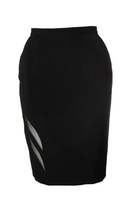 Thierry Mugler, minirok met transparante details