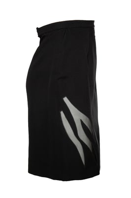Thierry Mugler, minirok met transparante details