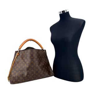 Louis Vuitton stoffen draagtas in artistieke stijl