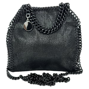 Stella McCartney Falabella Schoudertas in Zwart Leer
