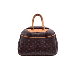 Louis Vuitton Vintage Stoffen Handtas Deauville