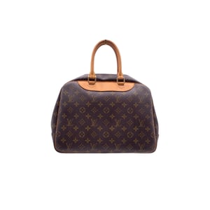 Louis Vuitton Vintage Stoffen Handtas Deauville