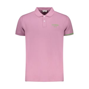 Paarse Poloshirt Met Ijsbergmotief