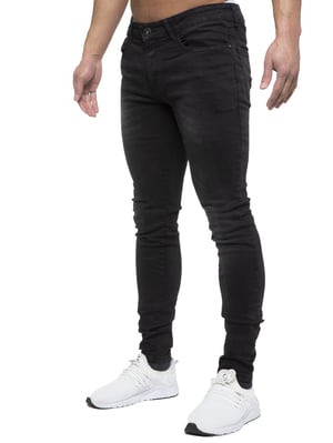 ETO Heren Slim Skinny Fit Stretch Jeans