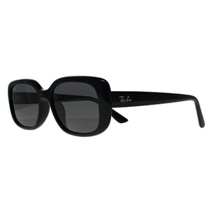 Ray-Ban RB4421D Bio Based 667787 gepolijst zwart donkergrijs zonnebril