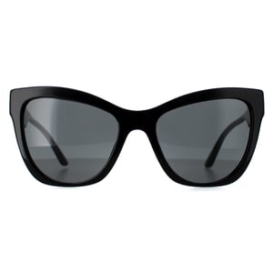 Versace VE4417U 535887 zwart patroon donkergrijze zonnebril