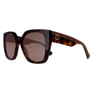 Gucci GG1300S 003 havana kristal bruin gradiÃ«nt zonnebril