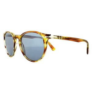 Persol Zonnebril 3152 9043/56 Bruin Gestreept Geel Blauw Anti-Glare