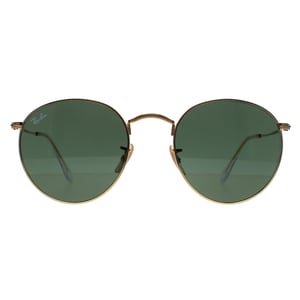 Ray-Ban Zonnebril Round Metal 3447 001 Goudgroen 53mm