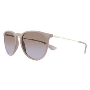 Ray-Ban Zonnebril Erika 4171 600068 Donker Rubberen Zand Bruin Verloop