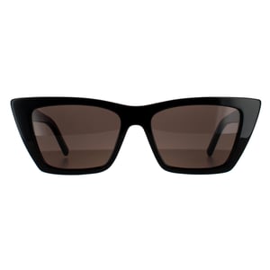 Saint Laurent Cat Eye Dames Zwart Grijze Zonnebril