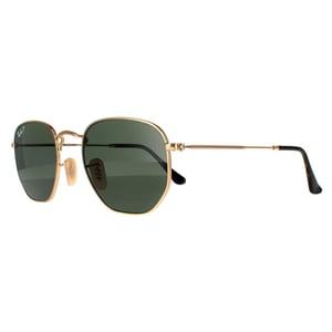 Ray-ban zonnebril zeshoekige RB3548N 001/58 Gold G-15 groen gepolariseerd