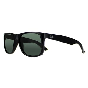 Ray-Ban Zonnebril Justin 4165 601/71 Glanzend Zwart Groen