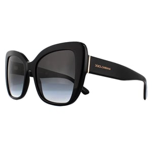 DOLCE & GABBANA Zonnebril DG4348 501/8G Zwart Grijs Verloop