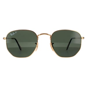 Ray-ban zonnebril zeshoekige RB3548N 001/58 Gold G-15 groen gepolariseerd