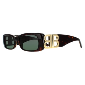 Balenciaga rechthoek dames donkere havana groen bb0096s