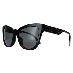 Versace VE4417U 535887 zwart patroon donkergrijze zonnebril