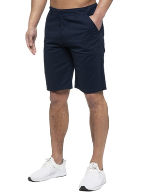 Enzo | Heren Chino Korte Broek In Navy